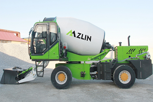 Self-Loading Concrete Mixer